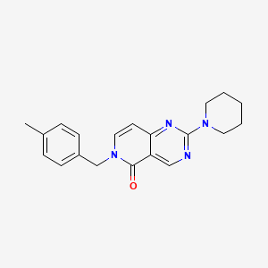 molecular formula C20H22N4O B6075540 6-(4-methylbenzyl)-2-(1-piperidinyl)pyrido[4,3-d]pyrimidin-5(6H)-one 