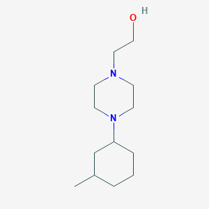 molecular formula C13H26N2O B6075582 2-[4-(3-methylcyclohexyl)-1-piperazinyl]ethanol 