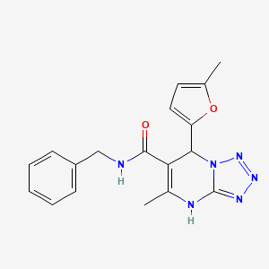 molecular formula C18H18N6O2 B6075640 N-benzyl-5-methyl-7-(5-methyl-2-furyl)-4,7-dihydrotetrazolo[1,5-a]pyrimidine-6-carboxamide 