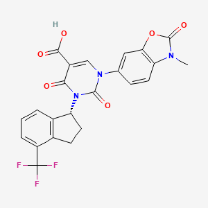 molecular formula C23H16F3N3O6 B607566 富拉西姆他 CAS No. 1488354-15-9
