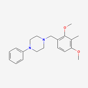 molecular formula C20H26N2O2 B6075662 1-(2,4-dimethoxy-3-methylbenzyl)-4-phenylpiperazine 