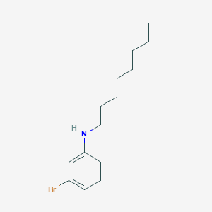 molecular formula C14H22BrN B6075713 (3-bromophenyl)octylamine 