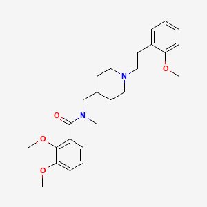 molecular formula C25H34N2O4 B6075823 2,3-dimethoxy-N-({1-[2-(2-methoxyphenyl)ethyl]-4-piperidinyl}methyl)-N-methylbenzamide 