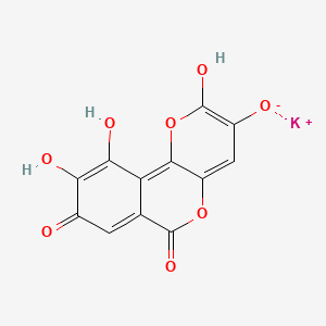 molecular formula C12H5KO8 B607591 高芦黄素钾 CAS No. 1780260-20-9