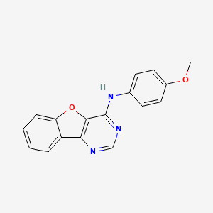 molecular formula C17H13N3O2 B6075945 N-(4-methoxyphenyl)[1]benzofuro[3,2-d]pyrimidin-4-amine 