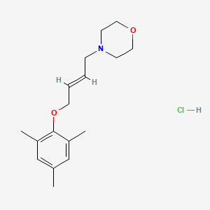 molecular formula C17H26ClNO2 B6075949 4-[4-(mesityloxy)but-2-en-1-yl]morpholine hydrochloride 