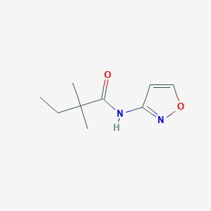 molecular formula C9H14N2O2 B6075970 N-3-isoxazolyl-2,2-dimethylbutanamide 