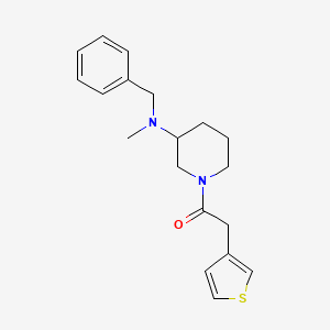 molecular formula C19H24N2OS B6076169 N-benzyl-N-methyl-1-(3-thienylacetyl)-3-piperidinamine 