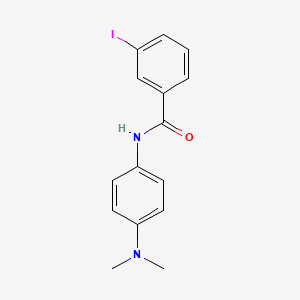 molecular formula C15H15IN2O B6076276 N-[4-(dimethylamino)phenyl]-3-iodobenzamide CAS No. 6122-00-5