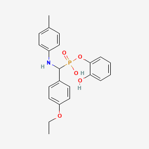 2-hydroxyphenyl hydrogen {(4-ethoxyphenyl)[(4-methylphenyl)amino]methyl}phosphonate