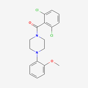 molecular formula C18H18Cl2N2O2 B6076319 1-(2,6-dichlorobenzoyl)-4-(2-methoxyphenyl)piperazine 