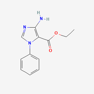 molecular formula C12H13N3O2 B6076334 ethyl 4-amino-1-phenyl-1H-imidazole-5-carboxylate CAS No. 62011-88-5