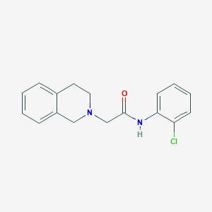 molecular formula C17H17ClN2O B6076351 N-(2-chlorophenyl)-2-(3,4-dihydro-2(1H)-isoquinolinyl)acetamide 