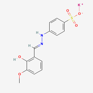 potassium 4-[2-(2-hydroxy-3-methoxybenzylidene)hydrazino]benzenesulfonate