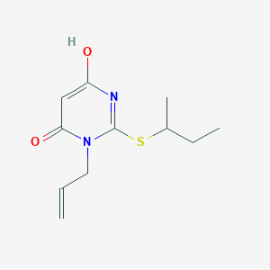 molecular formula C11H16N2O2S B6076429 3-allyl-2-(sec-butylthio)-6-hydroxy-4(3H)-pyrimidinone 