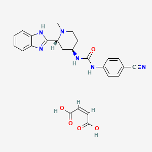 molecular formula C25H26N6O5 B607648 Glasdegib maleate CAS No. 2030410-25-2