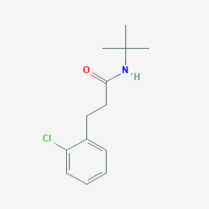 molecular formula C13H18ClNO B6076503 N-(tert-butyl)-3-(2-chlorophenyl)propanamide 