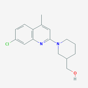 molecular formula C16H19ClN2O B6076588 [1-(7-chloro-4-methyl-2-quinolinyl)-3-piperidinyl]methanol 