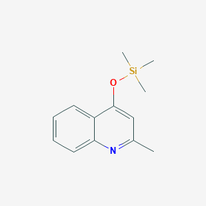 molecular formula C13H17NOSi B060767 2-Methyl-4-((trimethylsilyl)oxy)quinoline CAS No. 162283-20-7