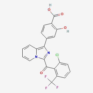 molecular formula C22H12ClF3N2O4 B607674 GNE-0946 CAS No. 1677667-24-1