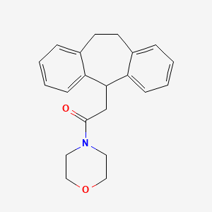 molecular formula C21H23NO2 B6076792 4-(10,11-dihydro-5H-dibenzo[a,d][7]annulen-5-ylacetyl)morpholine 