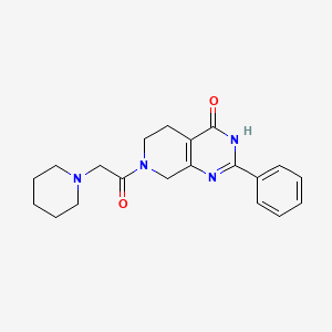 2-phenyl-7-(piperidin-1-ylacetyl)-5,6,7,8-tetrahydropyrido[3,4-d]pyrimidin-4(3H)-one