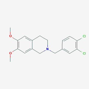 molecular formula C18H19Cl2NO2 B6076860 2-(3,4-dichlorobenzyl)-6,7-dimethoxy-1,2,3,4-tetrahydroisoquinoline 