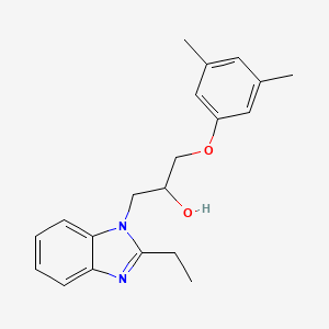 molecular formula C20H24N2O2 B6076861 1-(3,5-dimethylphenoxy)-3-(2-ethyl-1H-benzimidazol-1-yl)-2-propanol 