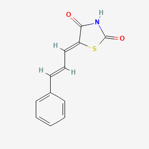 molecular formula C12H9NO2S B6076896 5-(3-phenyl-2-propen-1-ylidene)-1,3-thiazolidine-2,4-dione CAS No. 1307299-57-5