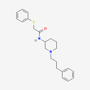 molecular formula C22H28N2OS B6076929 N-[1-(3-phenylpropyl)-3-piperidinyl]-2-(phenylthio)acetamide 