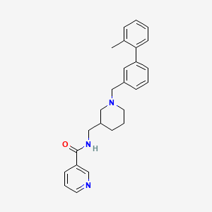 molecular formula C26H29N3O B6076965 N-({1-[(2'-methyl-3-biphenylyl)methyl]-3-piperidinyl}methyl)nicotinamide 