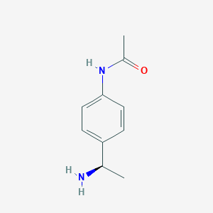 molecular formula C10H14N2O B060770 (R)-N-(4-(1-Aminoethyl)phenyl)acetamide CAS No. 177948-74-2