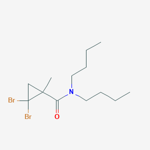 molecular formula C13H23Br2NO B6077002 2,2-dibromo-N,N-dibutyl-1-methylcyclopropanecarboxamide 