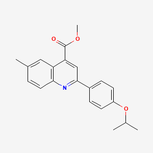molecular formula C21H21NO3 B6077005 methyl 2-(4-isopropoxyphenyl)-6-methyl-4-quinolinecarboxylate 