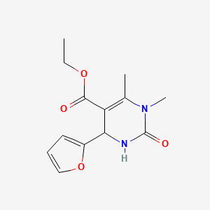 ethyl 4-(2-furyl)-1,6-dimethyl-2-oxo-1,2,3,4-tetrahydro-5-pyrimidinecarboxylate