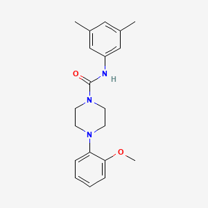 molecular formula C20H25N3O2 B6077077 N-(3,5-dimethylphenyl)-4-(2-methoxyphenyl)-1-piperazinecarboxamide 