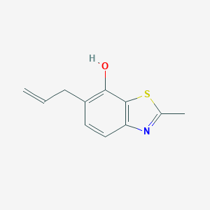 molecular formula C11H11NOS B060771 6-Allyl-2-methyl-1,3-benzothiazol-7-ol CAS No. 163299-44-3