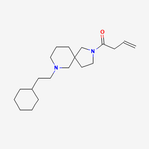 molecular formula C20H34N2O B6077148 2-(3-butenoyl)-7-(2-cyclohexylethyl)-2,7-diazaspiro[4.5]decane 