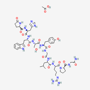 molecular formula C57H79N17O15 B607715 醋酸戈那瑞林 CAS No. 34973-08-5