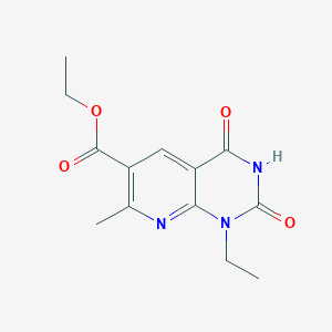 molecular formula C13H15N3O4 B6077174 ethyl 1-ethyl-7-methyl-2,4-dioxo-1,2,3,4-tetrahydropyrido[2,3-d]pyrimidine-6-carboxylate 