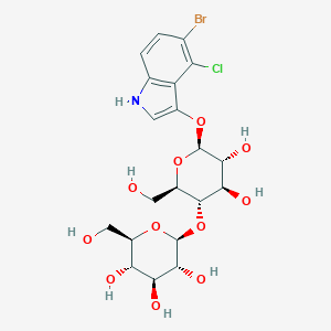 molecular formula C20H25BrClNO11 B060773 5-溴-4-氯-3-吲哚基 β-D-纤维二糖苷 CAS No. 177966-52-8
