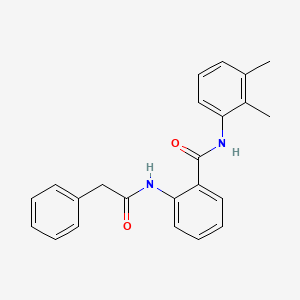 molecular formula C23H22N2O2 B6077342 N-(2,3-dimethylphenyl)-2-[(phenylacetyl)amino]benzamide 