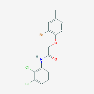 molecular formula C15H12BrCl2NO2 B6077358 2-(2-bromo-4-methylphenoxy)-N-(2,3-dichlorophenyl)acetamide 