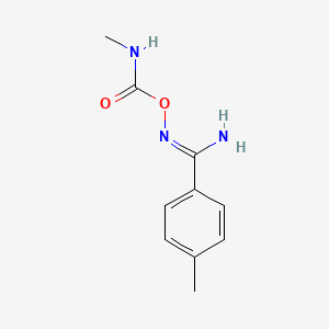 molecular formula C10H13N3O2 B6077431 4-methyl-N'-{[(methylamino)carbonyl]oxy}benzenecarboximidamide 