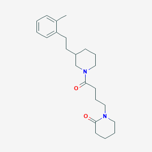 1-(4-{3-[2-(2-methylphenyl)ethyl]-1-piperidinyl}-4-oxobutyl)-2-piperidinone