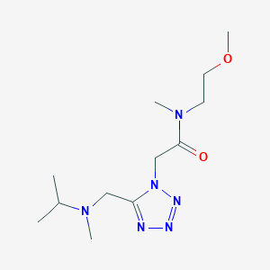molecular formula C12H24N6O2 B6077471 2-(5-{[isopropyl(methyl)amino]methyl}-1H-tetrazol-1-yl)-N-(2-methoxyethyl)-N-methylacetamide 
