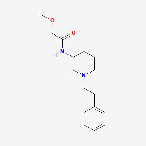 molecular formula C16H24N2O2 B6077488 2-methoxy-N-[1-(2-phenylethyl)-3-piperidinyl]acetamide 