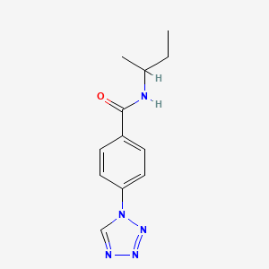 molecular formula C12H15N5O B6077560 N-(sec-butyl)-4-(1H-tetrazol-1-yl)benzamide 