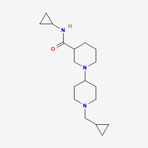 molecular formula C18H31N3O B6077599 N-cyclopropyl-1'-(cyclopropylmethyl)-1,4'-bipiperidine-3-carboxamide 