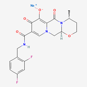 molecular formula C20H18F2N3NaO5 B607764 多替拉韦钠 CAS No. 1051375-19-9